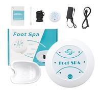 Portable Mini Foot Spa Machine Ionic Detox Foot Bath, Home Ion Foot Bath Machine with Foldable Basin, Detox Foot Soak for Circulation Sleep Stress Relief, Safe Portable, for Home Spa Travel
