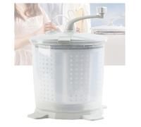 Portable Mini Hand Crank Washing Machine,1200rpm High Speed Spinning Washing,Manual Washing Machine with Dehydration Basket Pads,for Dormitory Apartment Camping