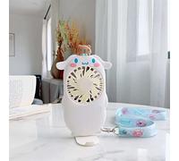 Portable Mini Hand Fan Cartoon Cute Rechargeable Pocket Student Lazy Hanging Neck Leisure Handheld