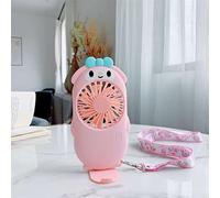 Portable Mini Hand Fan Cartoon Cute Rechargeable Pocket Student Lazy Hanging Neck Leisure Handheld