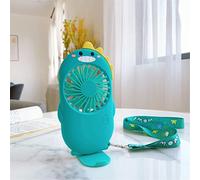 Portable Mini Hand Fan Cartoon Cute Rechargeable Pocket Student Lazy Hanging Neck Leisure Handheld