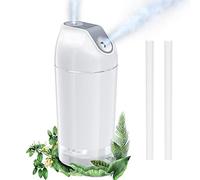 Portable Mini Humidifier with Night Light & 4 Modes - 480ml USB Rechargeable Cool Mist Humidifier for Car, Baby, Plants, Office (White)