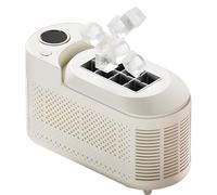 Portable Mini Ice Maker for Home & Camping - Makes 8 Ice Cubes Quickly, Easy Release, Perfects for Kitchen, RV, Outdoor Use, DIY Ice (White)