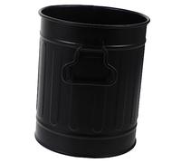 Portable Mini Metal Desk Trash Can - Stylish Black Cactus for Home & Office Ideal for Pens & Waste - Practical Desktop Storage Solution