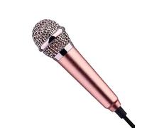 Portable Mini Microphone, Aluminum Alloy Earphone, 3x1 Inches Device With Clear Sound, Durable Metal Speech Accessory, Sleek Style Studio Tool, Podcast Streaming Gear For Travel & Offices