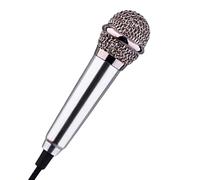 Portable Mini Microphone, Aluminum Alloy Earphone, 3x1 Inches Device With Clear Sound, Durable Metal Speech Accessory, Sleek Style Studio Tool, Podcast Streaming Gear For Travel & Offices