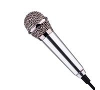 Portable Mini Microphone, Aluminum Alloy Earphone Device, Small Hand Held Audio Microphone, Studio Recording Content Accessory, Travel Outdoor Solution, Suitable for Podcast Streaming Offices Filming