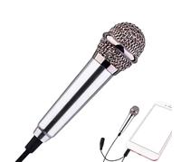Portable Mini Microphone - Clip on Recording | 5.8x1.8x1cm Aluminum Alloy Audio with Clear Voice Capture, Compact Speech Microphone for Podcast Streaming, Filming, Travel
