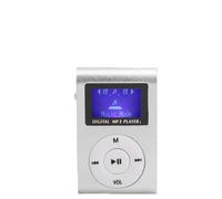 Portable Mini MP3 Music Player, Sports BackClip LCD Mini Screen Media Player, Memory Card Slot Support Up to 32GB, Long Battery Life, Aluminum Alloy Material, for Running Sports