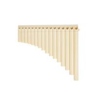Portable Mini Pan Flute 16/18 Pipes Panflute C Key ABS Plastic Pan Flute Removable Mouthpiece Music Instrument Flauta De(White 18 pipes)