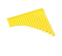 Portable Mini Pan Flute 16 Pipes Pan Flute C Tone Easy Learning Panflute User Friendly for Aspiring Musicians Hole(Yellow-18)