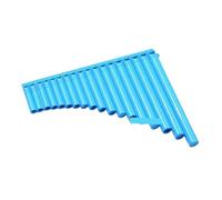 Portable Mini Pan Flute Portable C Scale Panpipe with Ergonomic Key Layout Flute Pan Folk Musical for Outdoor Activity Hole(Blue-18)