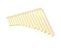 Portable Mini Pan Flute Portable C Scale Panpipe with Ergonomic Layout Flute Pan Folk Musical Plastic Mini(Beige-16)