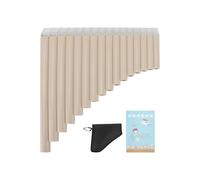 Portable Mini Pan Flute Wind Instrument 16 Pipes Pan Flute Traditional for Beginners For Teaching Staff for Adults Plastic Mini Portable(Off white)