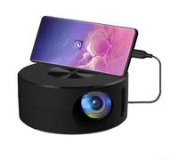 Portable Mini Phone Projector,YT200 LED Home Cinema Display Compatible With Mobile Devices For Entertainment And Movie Watching Black