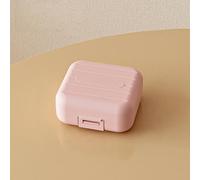 Portable mini Pill Box Sealed Pill Portion Storage (Pink【Large】)