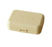 Portable mini Pill Box Sealed Pill Portion Storage (Yellow【Large】)