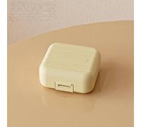 Portable mini Pill Box Sealed Pill Portion Storage (Yellow【Small】)