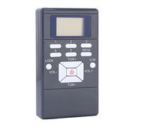 Portable Mini Pocket Digital FM Stereo Radio Receiver with LCD Display 3.5mm Jack Earphones (Gray)
