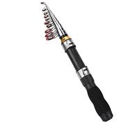 Portable Mini Pocket Fishing Rod Pen Pole - Retractable Jigging Rod for Fishing Beginner and Angler (1.2M,)