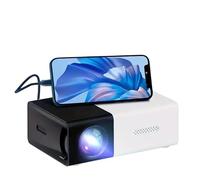 Portable Mini Projector, 720P HD, Dual Speakers, 130" Screen for Home Cinema & Office (Yellow)