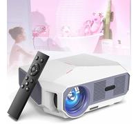 Portable Mini Projector, Electronic Correction, Wireless Bluetooth 4.0, 4K Full HD 1080P Decoding, Built-in Speaker with Voice Remote Control