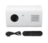 Portable Mini Projector with Builtin Speakers, 1080P Resolution, 36-150 Inch Screen Video Projector, Hifi Sound, Multifunctional Projector for Home Theater (UK Plug)