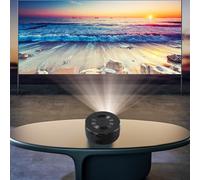 Portable Mini Projector with Smartphone Connectivity for Mobile Entertainment, Compatible with Power Banks and External Speakers, Com