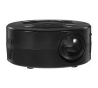 Portable Mini Projector with Speaker, Black Abs Travel Device