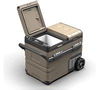 Portable Mini Refrigerator with Fast Cooling Compressor, Double Door Design for Home, Office, or Travel Use