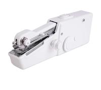 Portable Mini Sewing Machine Household Electronic Machines Quick Stitch Sew Needlework Cordless Clothes Fabrics Hand Tool Easy To Use(White Set B)