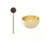 Portable Mini Singing Bowl Meditation Tool with Essential Oil Diffuser for Yoga, Chakra Healing and Relaxation, Copper, 4 x 2.3 cm