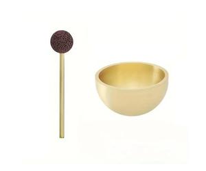 Portable Mini Singing Bowl Meditation Tool with Essential Oil Diffuser for Yoga, Chakra Healing and Relaxation, Copper, 4 x 2.3 cm