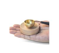 Portable Mini Singing Bowl Set Beautiful sound and look Little Tibetan Singing Bowl Set | Easy To Play | Chakra therapy, hand beaten | Creates Beautiful Sound for Healing, Meditation & Relaxation