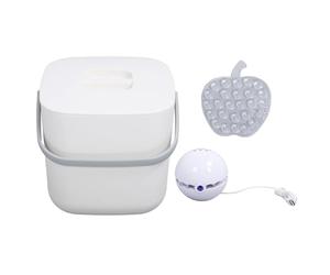 Portable Mini Sink Dishwasher, Small Dish Washing Machine Efficient Dish Washing Machine for Home Kitchen with Interactive Mode (White Bucket)