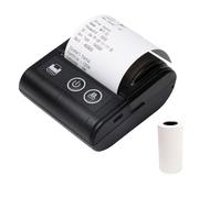 Portable Mini Thermal Receipt Printer USB & BT Connection 2 inches 57mm Wireless Printer High Speed with 1 Roll Paper Inside Compatible with iOS Android Windows for Restaurant Sales Retail Shop