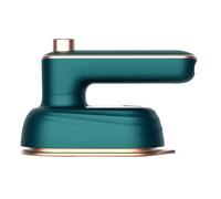 Portable Mini Travel Iron, Rotary Garment Iron, Mini Steam Iron, 180 Degree Rotating Foldable Steamer Iron, 20s Fast Heat Up Ceramic Nonstick Soleplate Support Dry and Wet Ironing (Green)