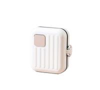 Portable Mini Travel Medicine Box Seven-Day Tablet Organizer Jewelry Storage Container Compact Drug Dispenser for On-the-Go(White)