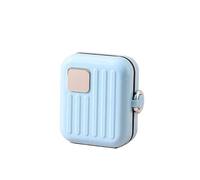 Portable Mini Travel Medicine Box Seven-Day Tablet Organizer Jewelry Storage Container Compact Drug Dispenser for On-the-Go(Blue)