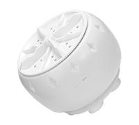 Portable Mini Turbine Washing Machine for Sink USB White | Plastic Build, Fully Automatic Operation, Efficient Cleaning, Suited for Rv and Apartment Laundry