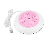 Portable Mini Ultrasonic Washing Machine Travel Laundry Washer Cleaner Cleaning Tool (Pink)