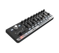 Portable Mini USB Slim-Line MIDI Controller with 9 Control Knobs for Music Production, applicable to Ableton Live, FL Studio, Logic Pro