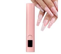 Portable Mini UV Nail Light - Quick Drying Lamp, Handheld Manicure Tool | Rechargeable LED Dryer with 250mAh Battery, Type C Charging Stand for Home Nail Care, Salon Travel Use, Compact Design