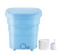 Portable Mini Washer Bucket Washing Machine 20 L Large Capacity Elution And Washing Solve Laundry Problems for Renting Dormitories Traveling and Hotels(Blue)