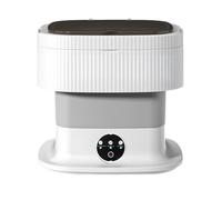 Portable Mini Washer Machine, 15L Collapsible Travel Mini Washer and Dryer Combo, Portable Washing Machine and Dryer for Apartment. (Grey)