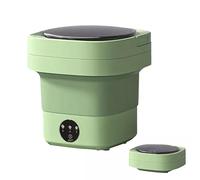 Portable Mini Washing Machine, 1.8KG 12L Capacity, Foldable Washer With Dryer Function, Low Noise 3 Cleaning Modes, Smart Small Laundry For Underwear, Socks, Baby Clothes, Camping, Travel (Green)