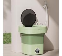 Portable Mini Washing Machine - 15L Capacity, Compact 3.96GAL Travel Washer, Foldable Design with Wash & Drain Cycle, Ideal for Easy Laundry on the Go.