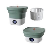 Portable Mini Washing Machine - 6L Foldable Washer for Deep Cleaning Baby Clothes, Underwear & Socks - Perfect for Dorms, Camping, Travel & Apartments - Compact, Efficient & Lightweight (Bronze)
