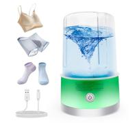 Portable Mini Washing Machine | Compact Deep Cleans Underwear, Baby Clothes, Small Laundry | Lightweight for Apartment, Dorm, Hotel, Travel & Camping | Quiet Energy-Efficient(Green)