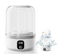 Portable Mini Washing Machine - Rechargeable USB Powered Handheld Washer for Underwear, Socks & Makeup Brushes, Travel & Home Use